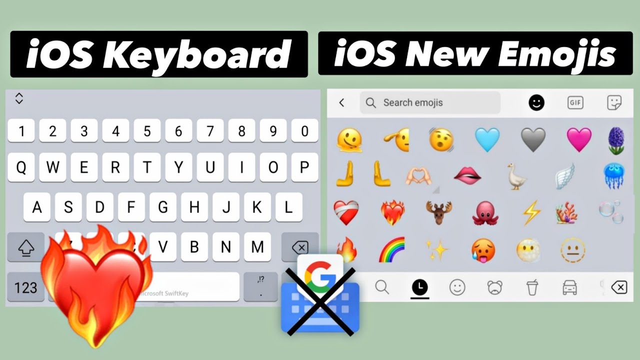 iOS Keyboard + iOS New Emojis On Android | iPhone Keyboard 2023