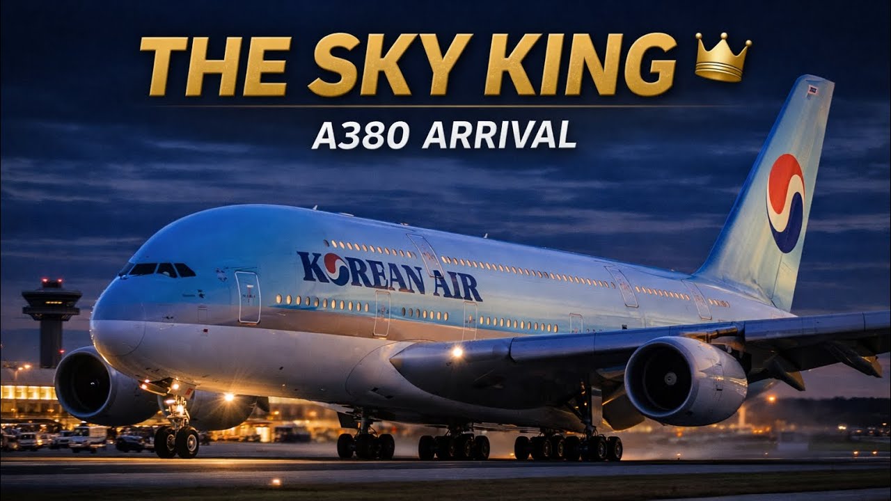 This Korean Air A380 Is MASSIVE 😳 | Arrival at Washington IAD