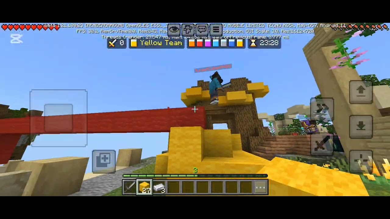 I Play Bedwars in Minecraft Server frist video #minecraft 