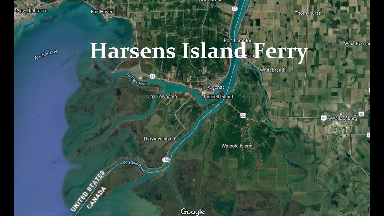 Harsens Island Ferry   Back To Algonac