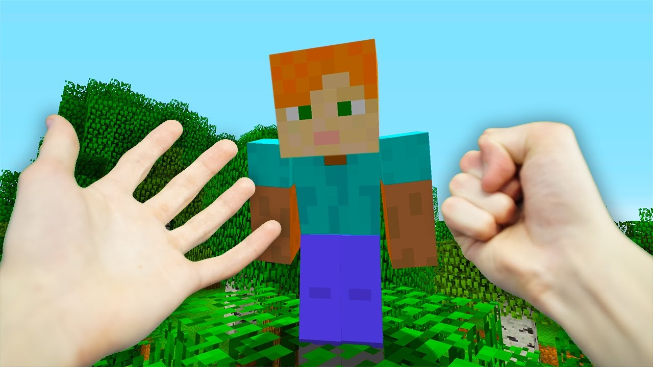 REALISTIC MINECRAFT - STEVE TURNS INTO ALEX! 😤