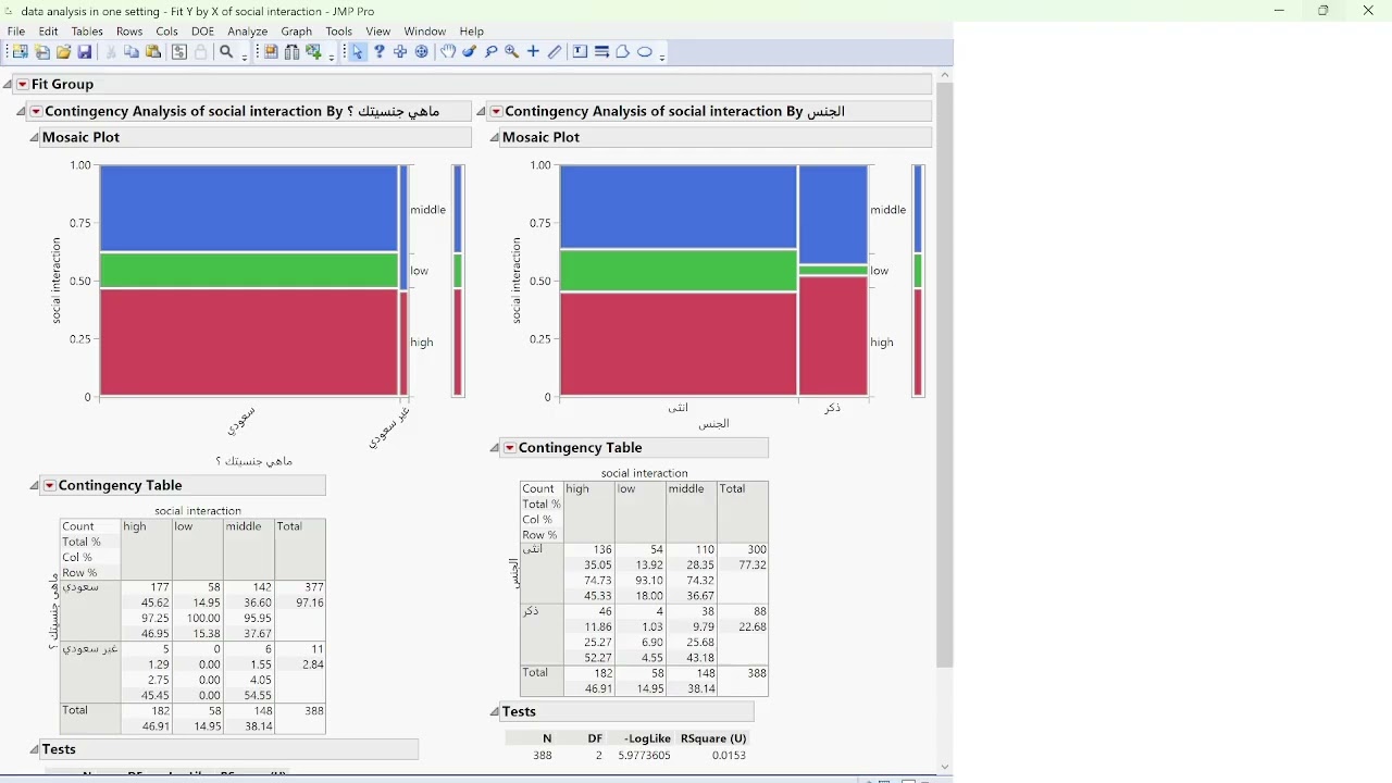 Everything about Data analysis with JMP in 30 minتحليل بياناتك و رسم جميع الجداول في اقل من نصف ساعة