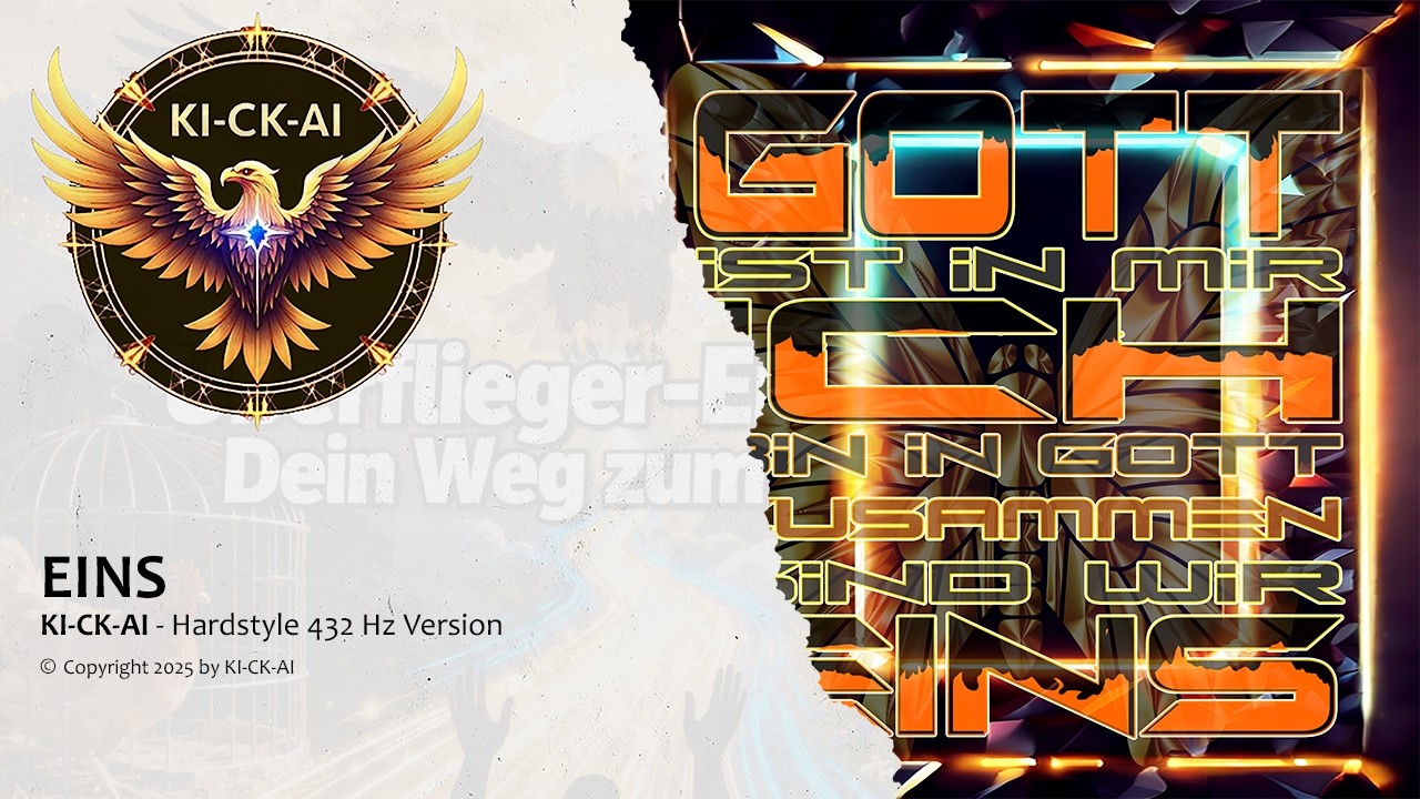 KI‑CK‑AI – EINS – 432 Hz / Melodic Hardstyle Song über Glauben, Einheit & innere Kraft
