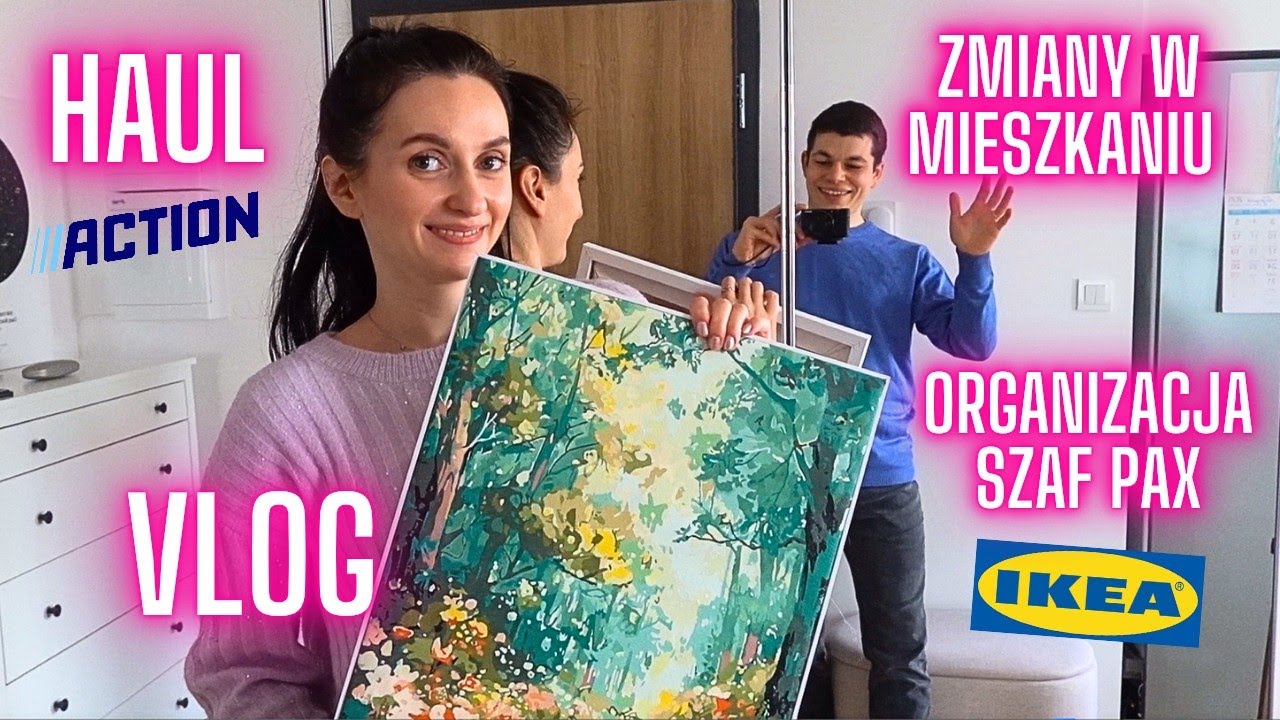 Zmiany w mieszkaniu 🏡Organizacja szaf PAX👗 Haul ACTION🛒 Domowy VLOG| Gosia i Miłosz Vlog