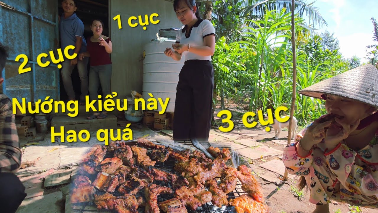 Mùng 3 tết nhà cha vợ. Hết bia với món sườn heo nướng sa tế | Săn bắt SÓC TRĂNG |