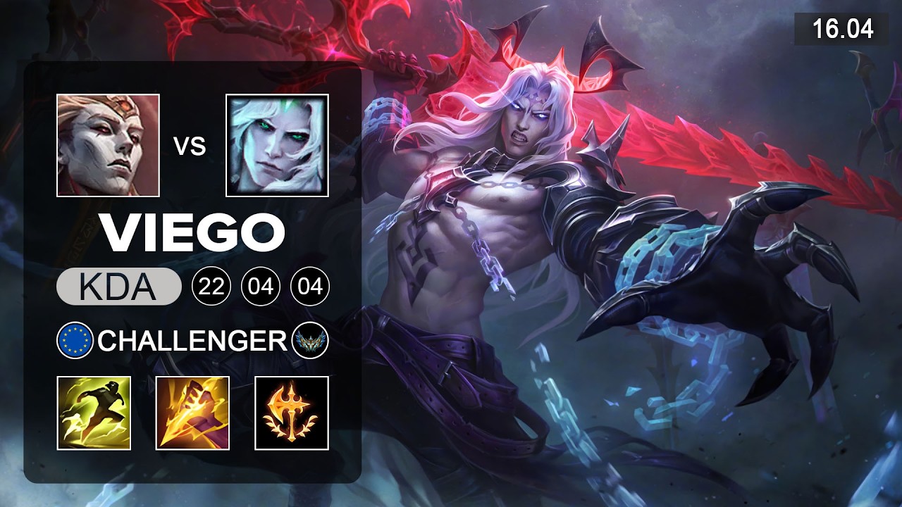 Viego vs Zaahen Jungle - EUW Challenger - Patch 16.04 Season 16