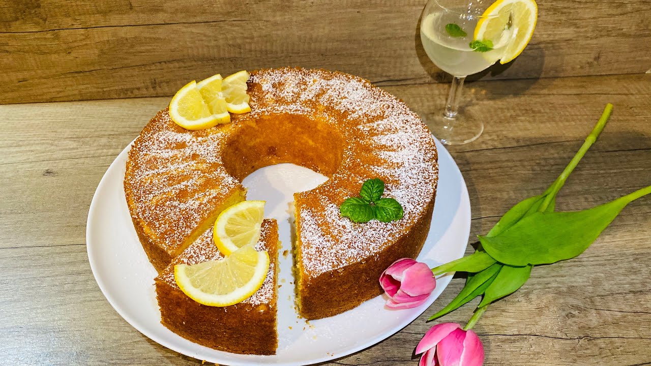 كيك الليمون  🍰 🍰 #الليمون #cake au citron 🍋