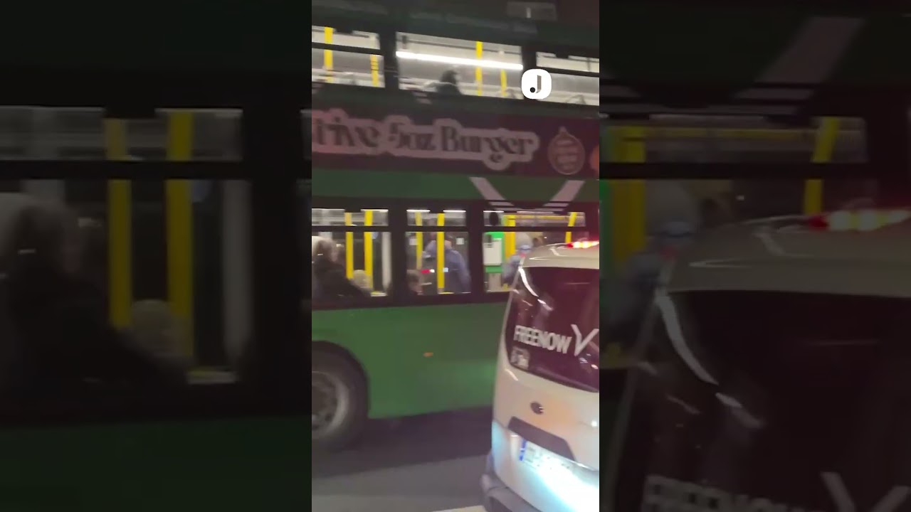 Dublin taxi drivers hold a second 'go-slow' protest against Uber's fixed rates
