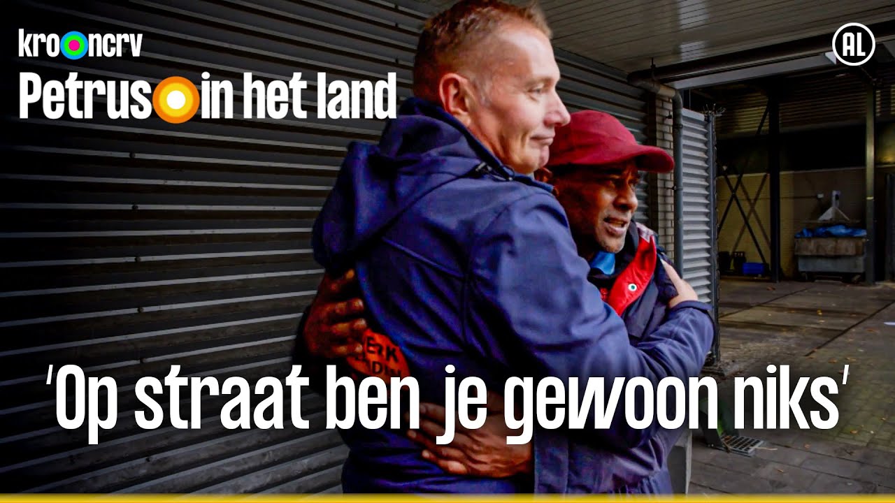 Diederik geeft kleding en eten aan daklozen | Petrus in het land | KRO-NCRV
