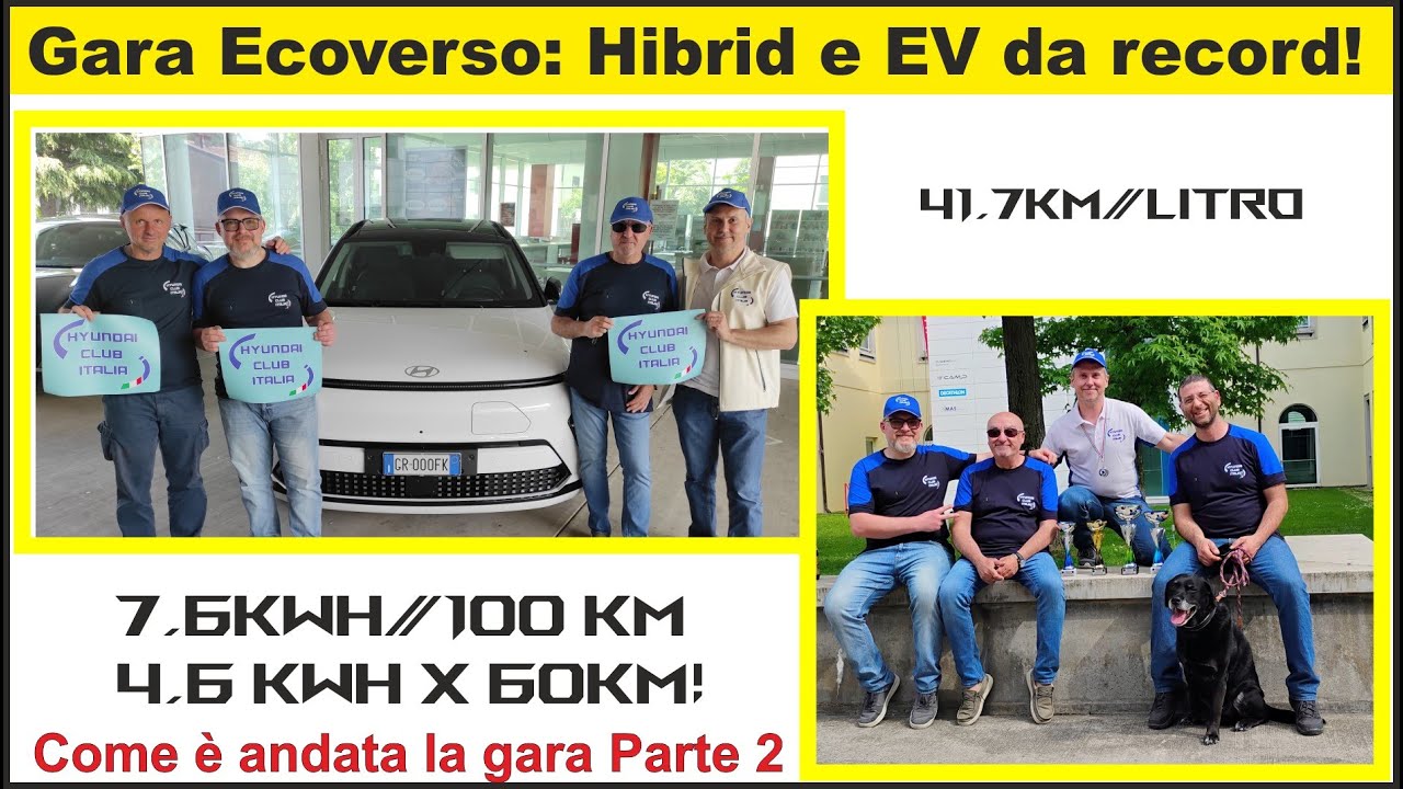 Come sono andate Ioniq6, Kona EV e Hybrid alla gara di consumi di Ecoverso Maggio 2024 - Parte 2/2