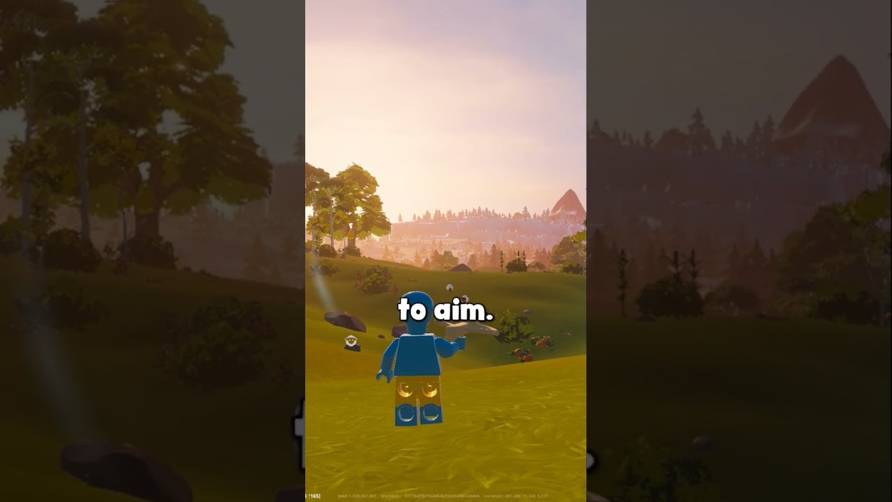 HOW TO USE A CROSSBOW IN LEGO FORTNITE #fortnite #memes #trending #youtubeshorts #gaming #shorts