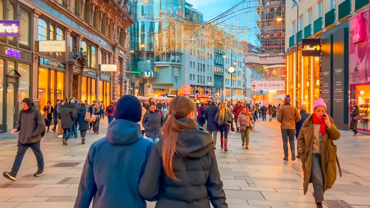 Vienna Old Town Evening Walk 🇦🇹 | Relaxing 4K City Walk