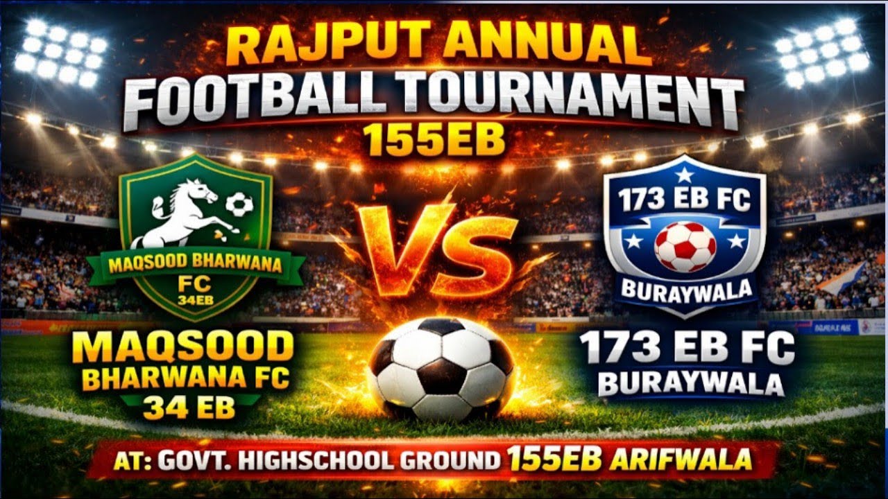 Bharwana FC  34EB vs 173EB FC burawala- 06/02/2026#live