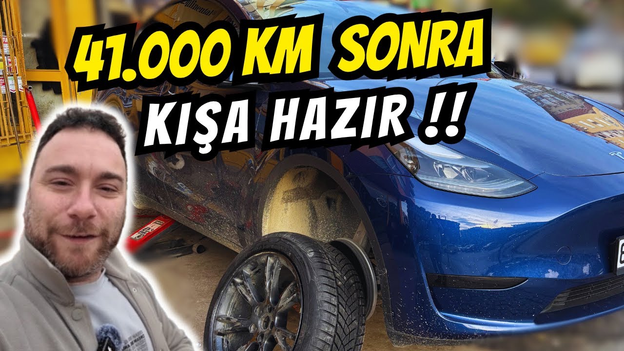 Tesla’ya Kışlık Lastik Takıldı! 41.000 KM Sonrası Tüm Detaylar ve Veriler!