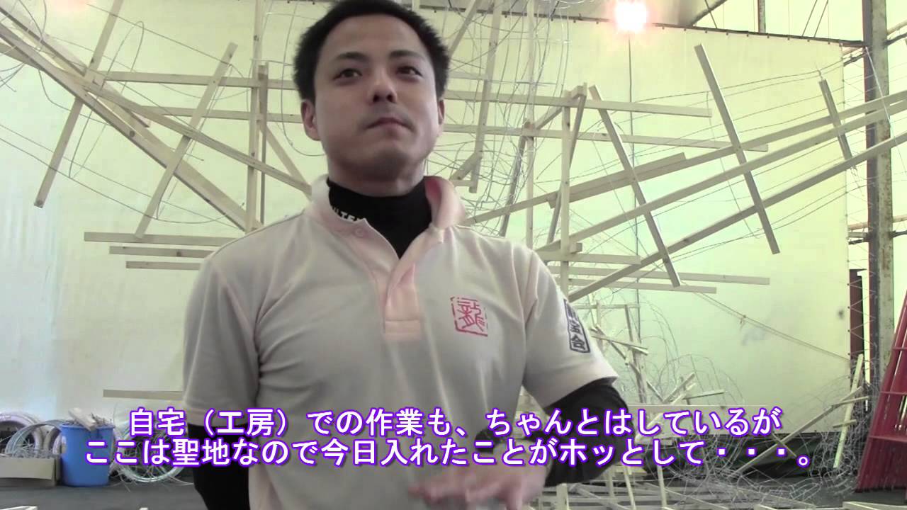 ねぶたラッセランド始動・ねぶた師 立田龍宝 +21 2015. Nebuta Lasse land  .Ryuho 2015.
