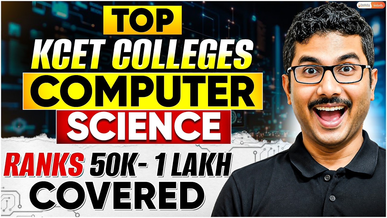 🚀 KCET 2026 CS Colleges Rank Wise | Best Colleges for 50K&ndash;1L Rank | Soumik Sir