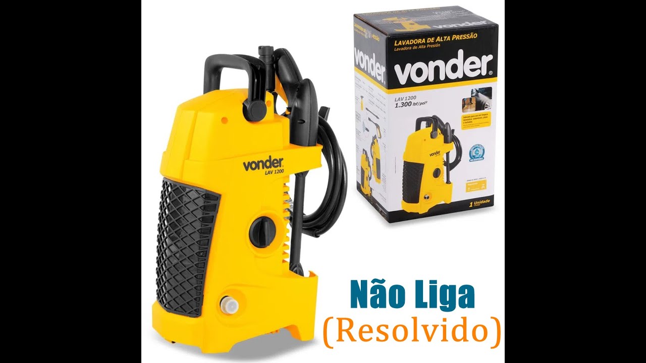 Lavadora de alta pressão não liga (Resolvido) - Vonder Lav1200