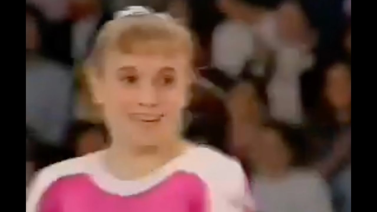 KERRI STRUG FLOOR 1993 BIRMINGHAM WORLD CHAMPIONSHIPS EVENT FINALS