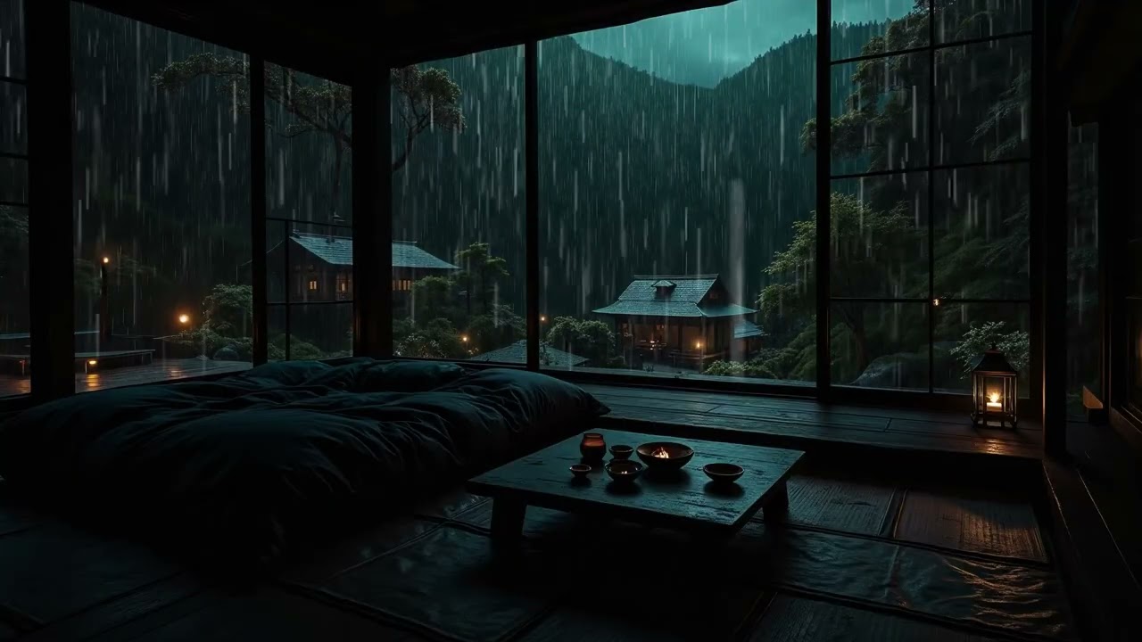 Relaxing Rain in a Quiet Room (No Ads) Calming Ambience for Sleep, Focus, and Mind Relaxation