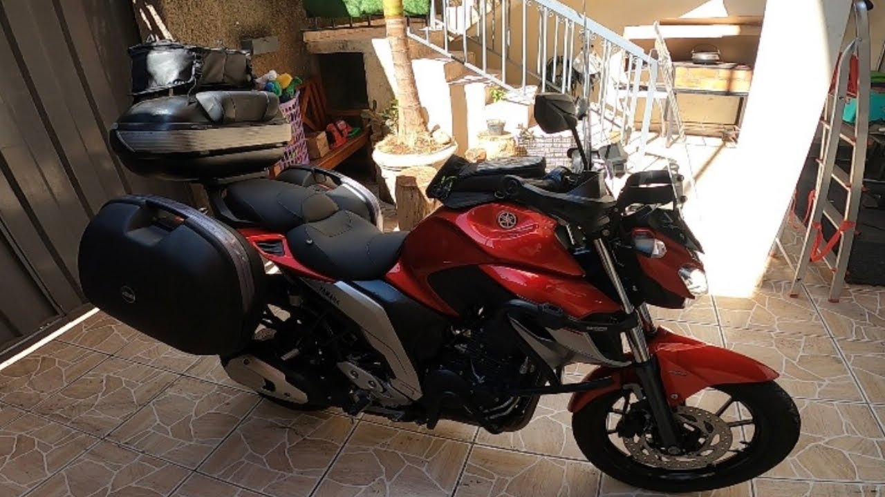 Expedição Uruguai! Acessórios colocados na fazer 250 fz25 para viagem!