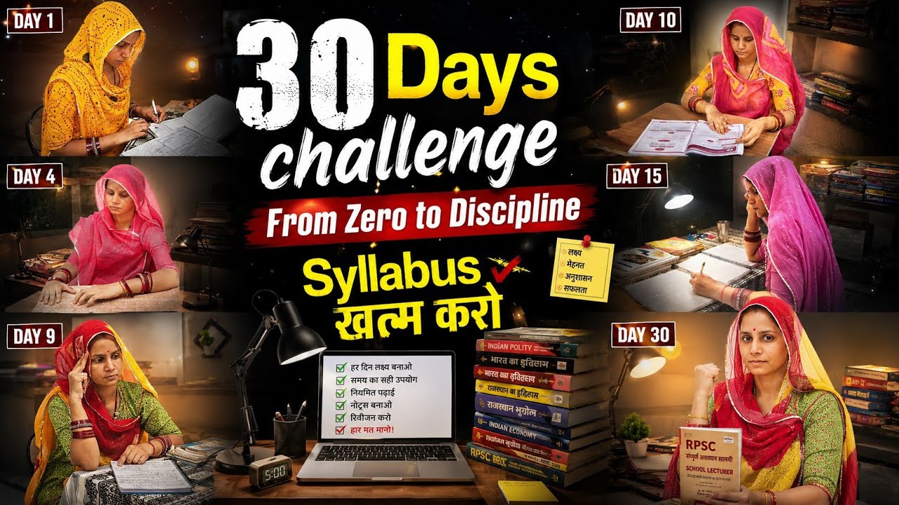 My 30 Days Hard Study Challenge! 📚 (Zero to Full Syllabus)
