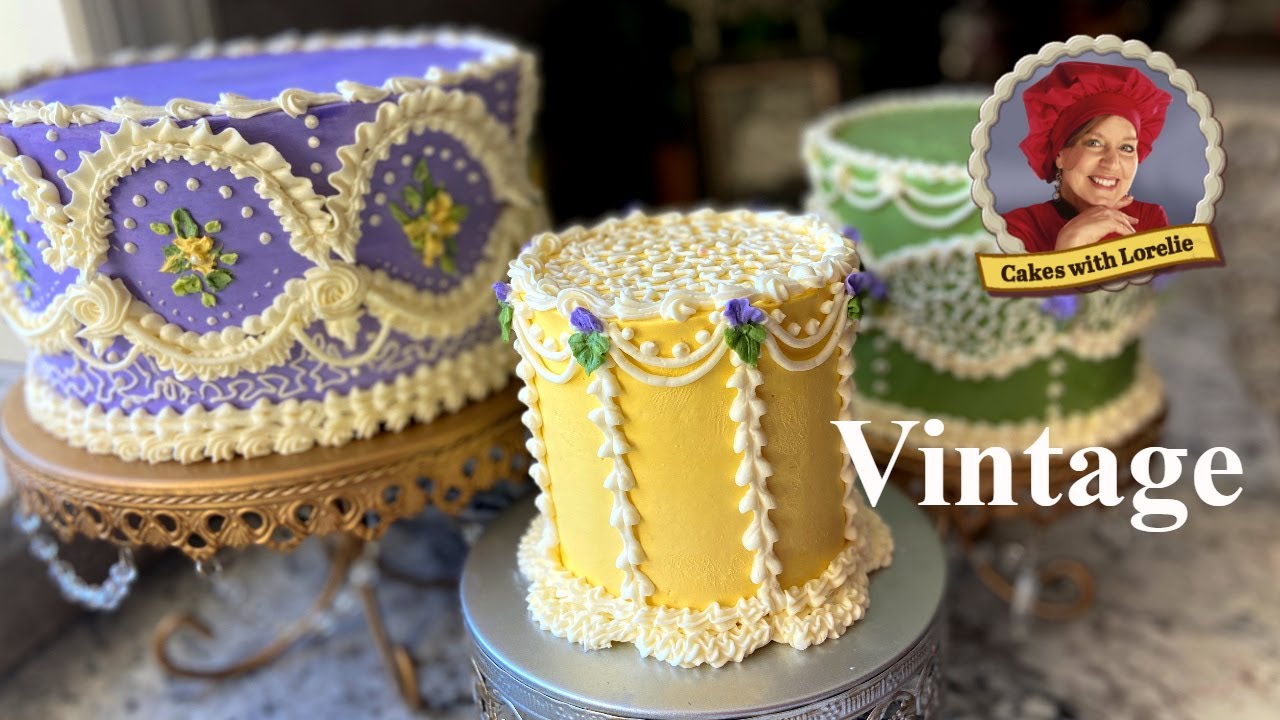 Three Vintage Cake Ideas 🍰 Best Cake Decorating Tips 🍰 Cakes with Lorelie 🍰