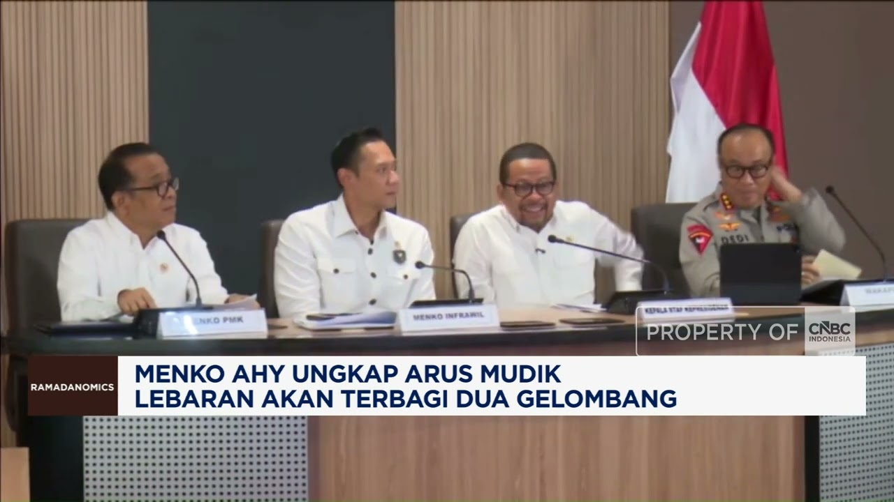 Menko AHY Ungkap Arus Mudik Lebaran Akan Terbagi Dua Gelombang