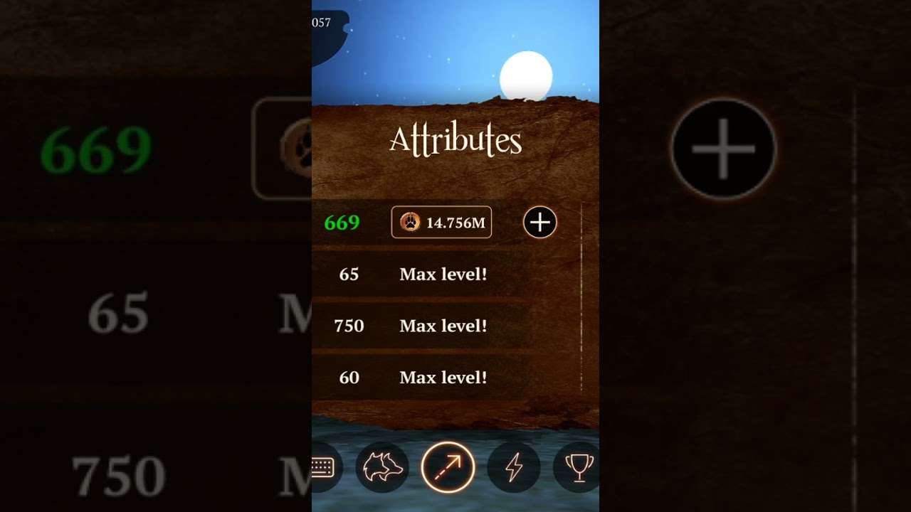 Attributes upgrade from lvl 664 to lvl 670❗#thewolf