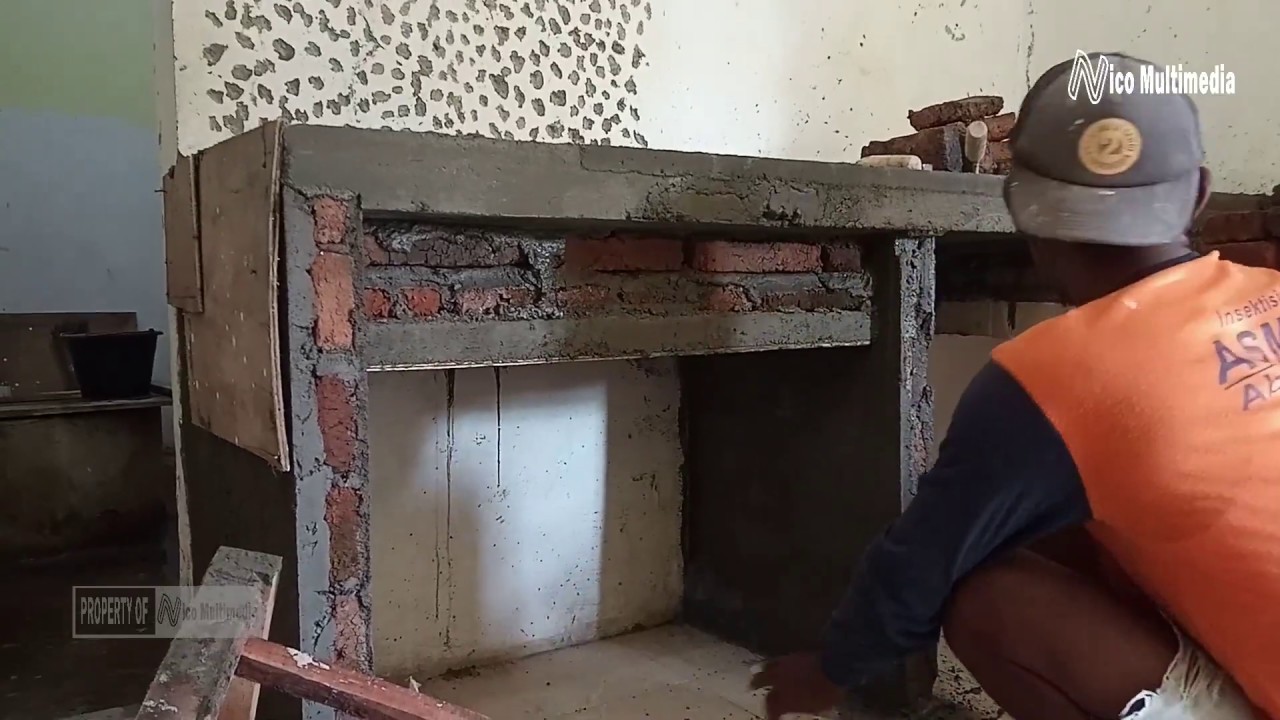 Cara Mudah Membuat Meja Dapur dan Bak Cuci Piring (Step by step)