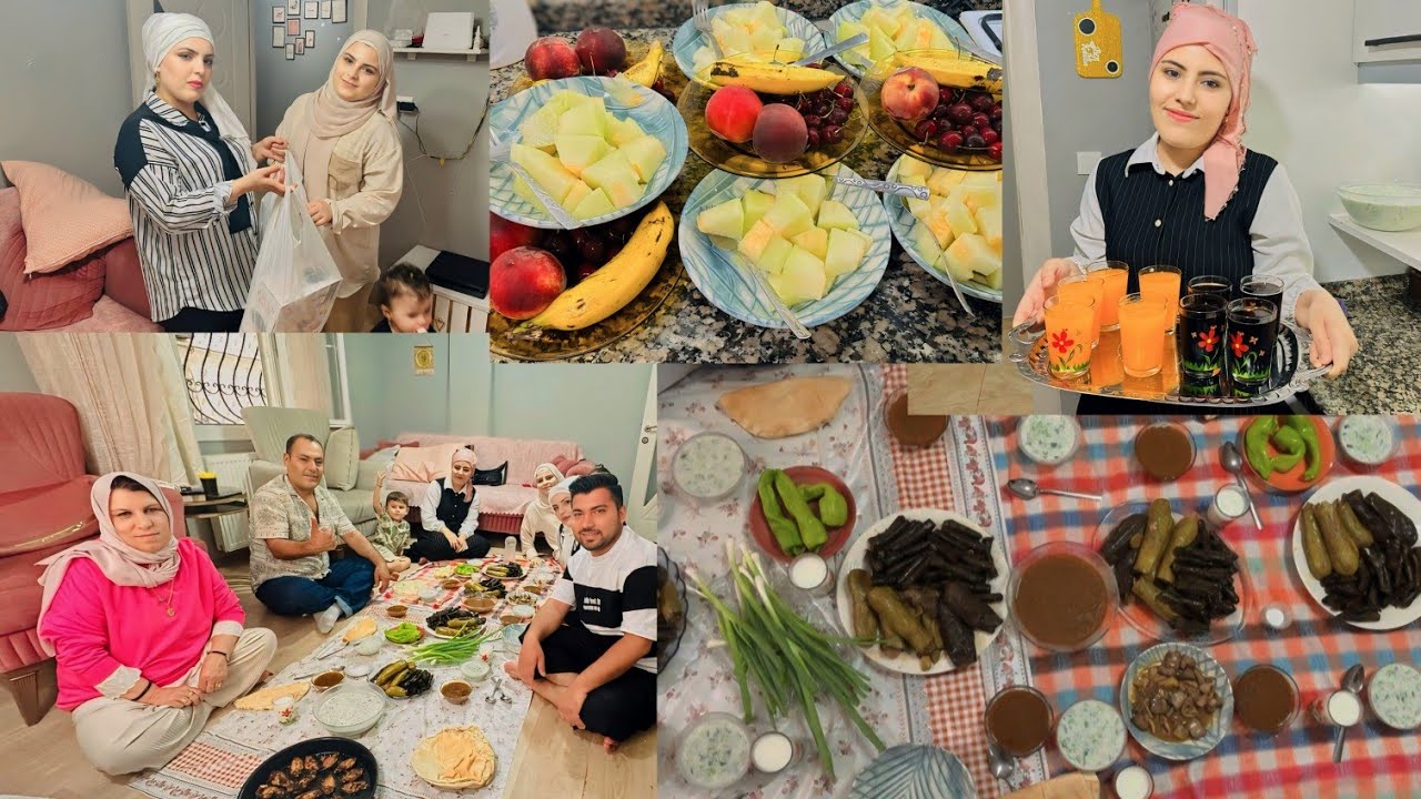 عزمنا بيت اهلي و عبدو خملين لعنا//جابولنا هدايا 🎁حلوة//ظبخت يبرق مع محشي😋