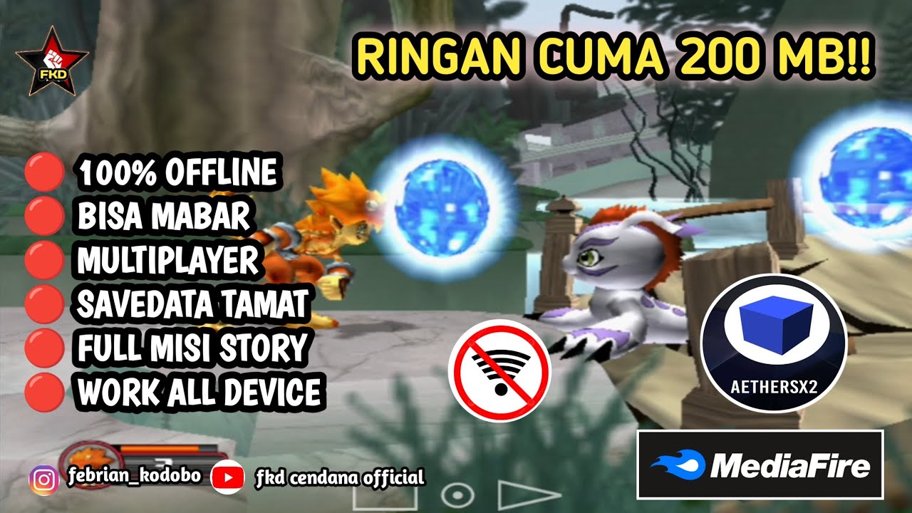 Main Game Digimon Rumble Arena 2 Android Offline (200 MB) Ukuran Kecil Bisa Mabar - Gameplay!! 