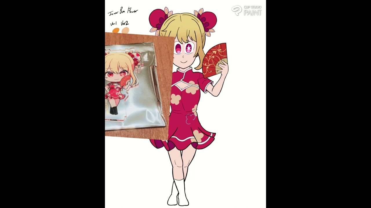 Ruby Hoshino - [OSHI NO KO] Cheongsam Time Lapse Commentary