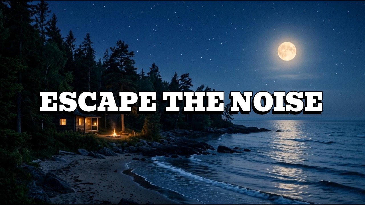 Escape the Noise | Peaceful Moonlit Ocean Relaxation
