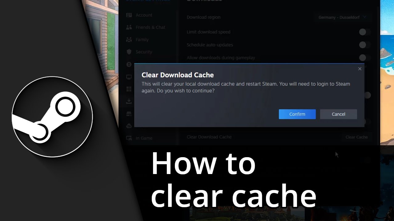 How to clear Steam cache ✅ Tutorial