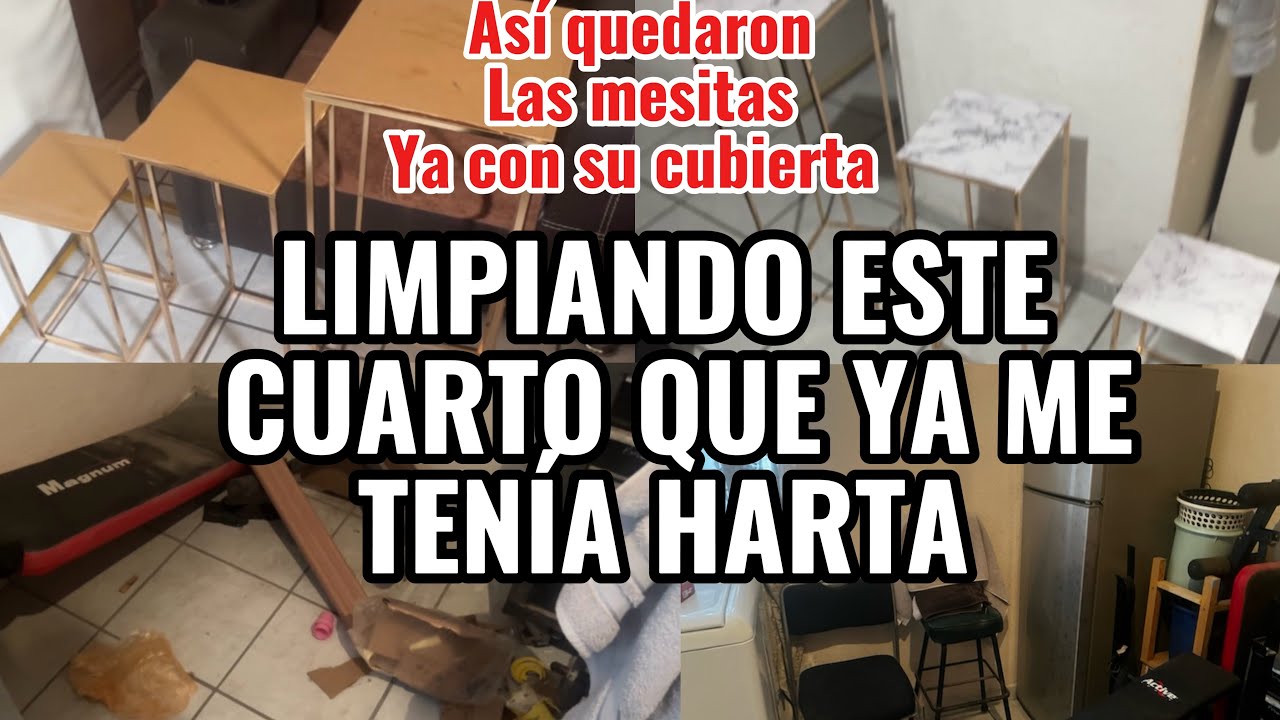 HACIENDO LIMPIEZA PROFUNDA EN ESTE CUARTO QUE YA ME TENÍA HARTA DE VERLO ASI!😊ASI SE VEN LAS MESITAS