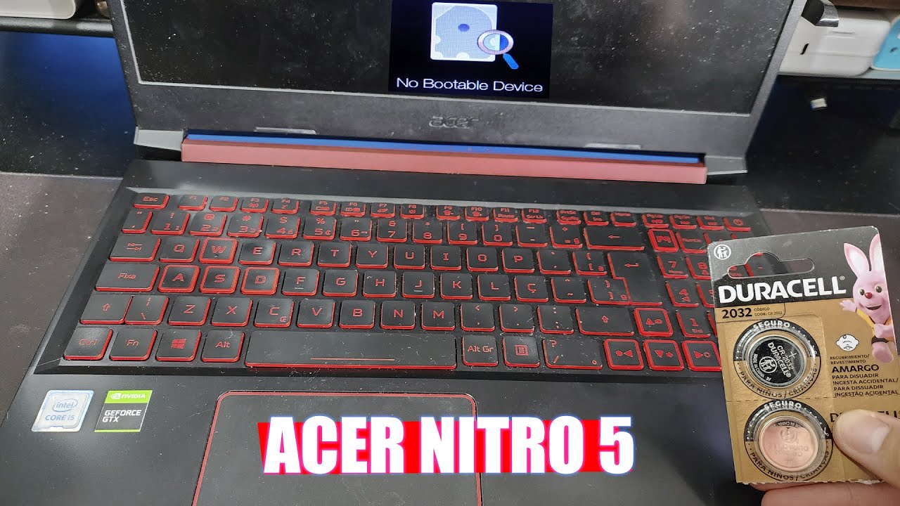 COMO resolver NO BOOTABLE DEVICE em notebook? Acer Nitro 5