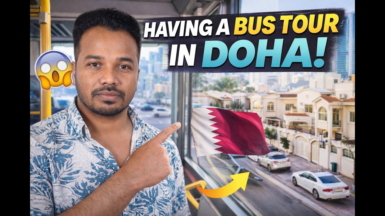 Travelling in Doha by Local Bus 🇶🇦 | Real Street Life & Daily Routine