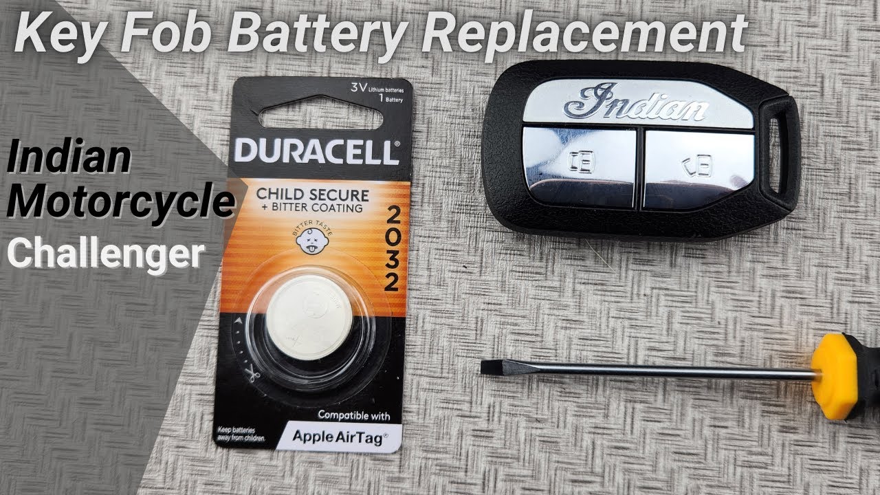 Replace an Indian Motorcycle Challenger Key Fob Battery
