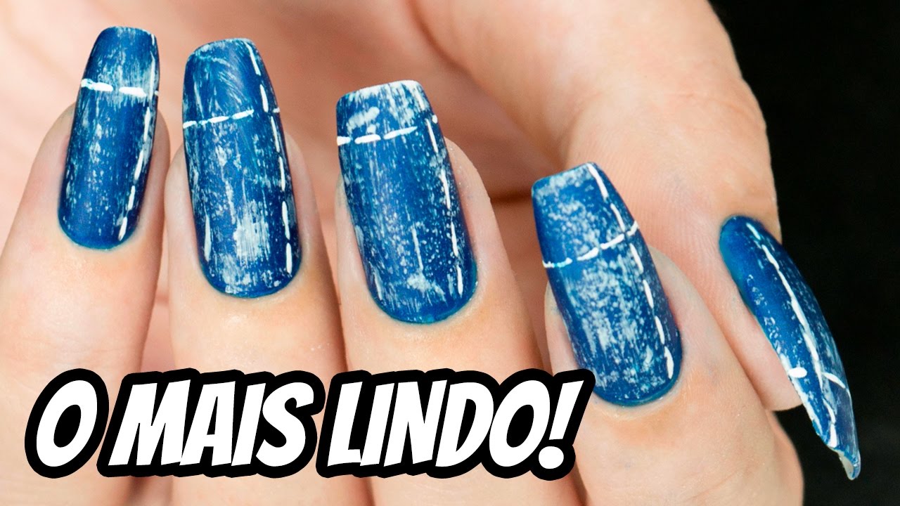 EFEITO JEANS NAS UNHAS MAIS LINDO DO MUNDO (DESAFIO ACEITO) - #AnaTodoDia 15