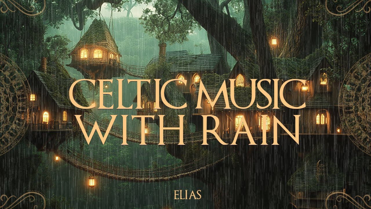 Celtic Fantasy Ambience | Hidden Treehouse in Misty Forest | Relax, Meditate & Deep Healing