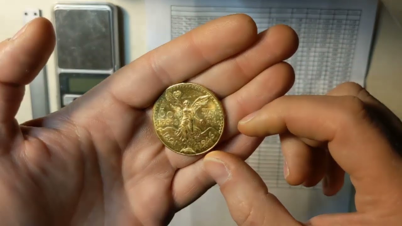 Questa è una delle monete d'oro più grosse! 50 Pesos messicani