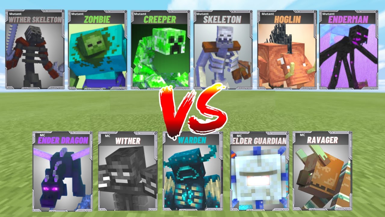 MINECRAFT BOSSES vs MUTANT CREATURES