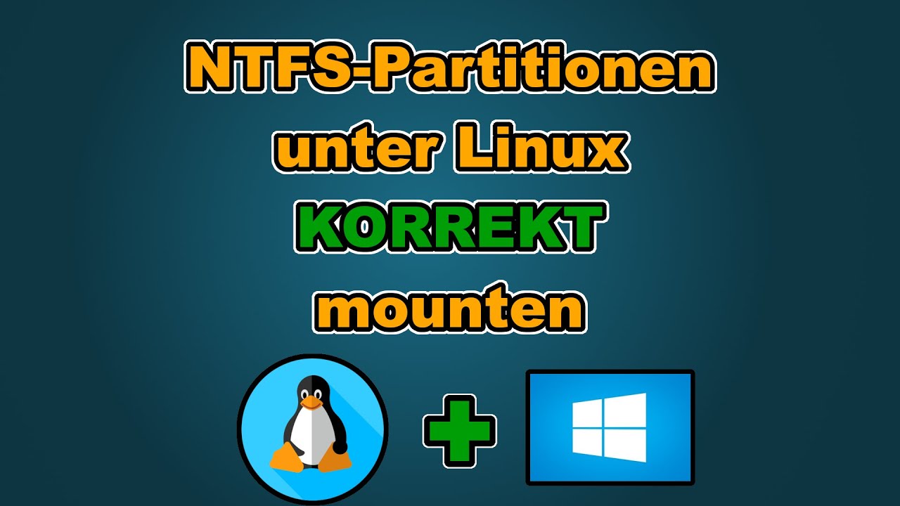 NTFS-Partitionen korrekt in die fstab eintragen | Linux