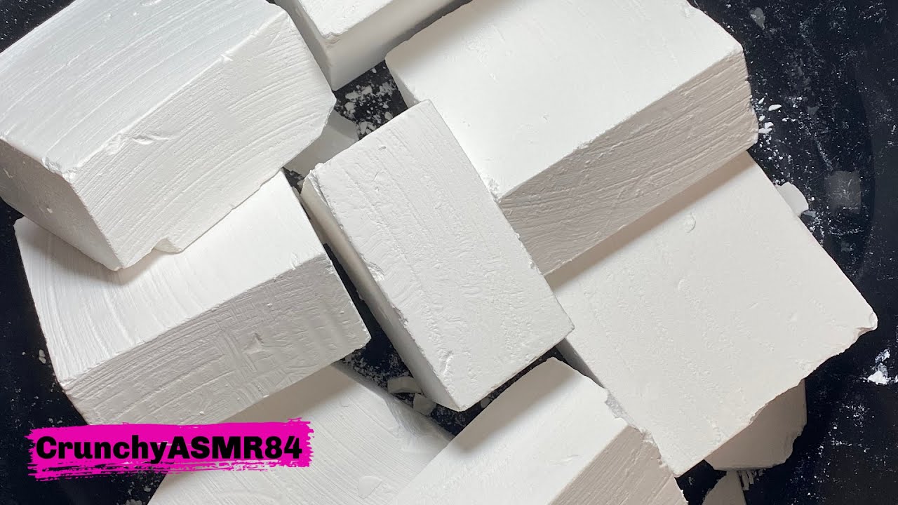 8 Blocks of Gym Chalk | ASMR