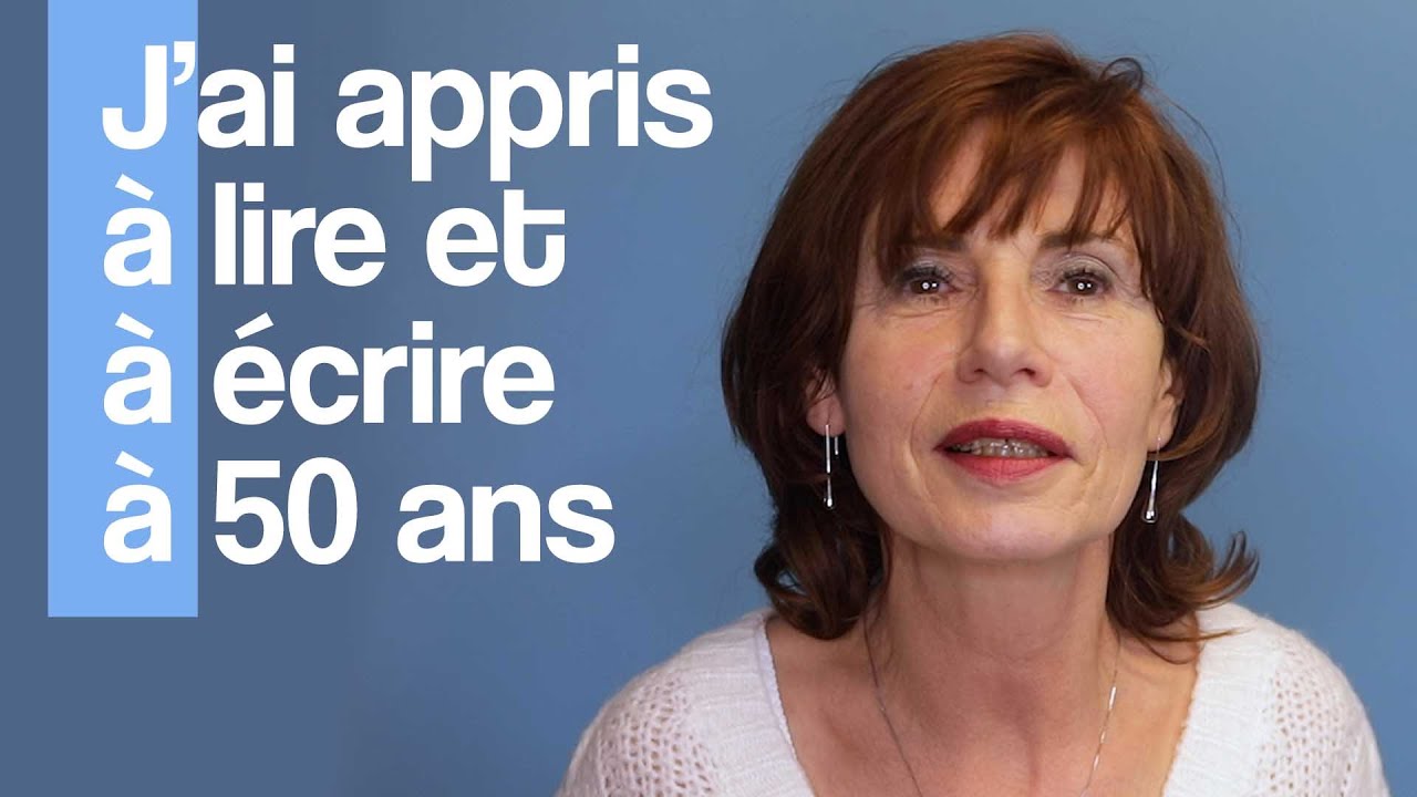 Face à l'illettrisme, Aline a appris à lire et à écrire à 50 ans
