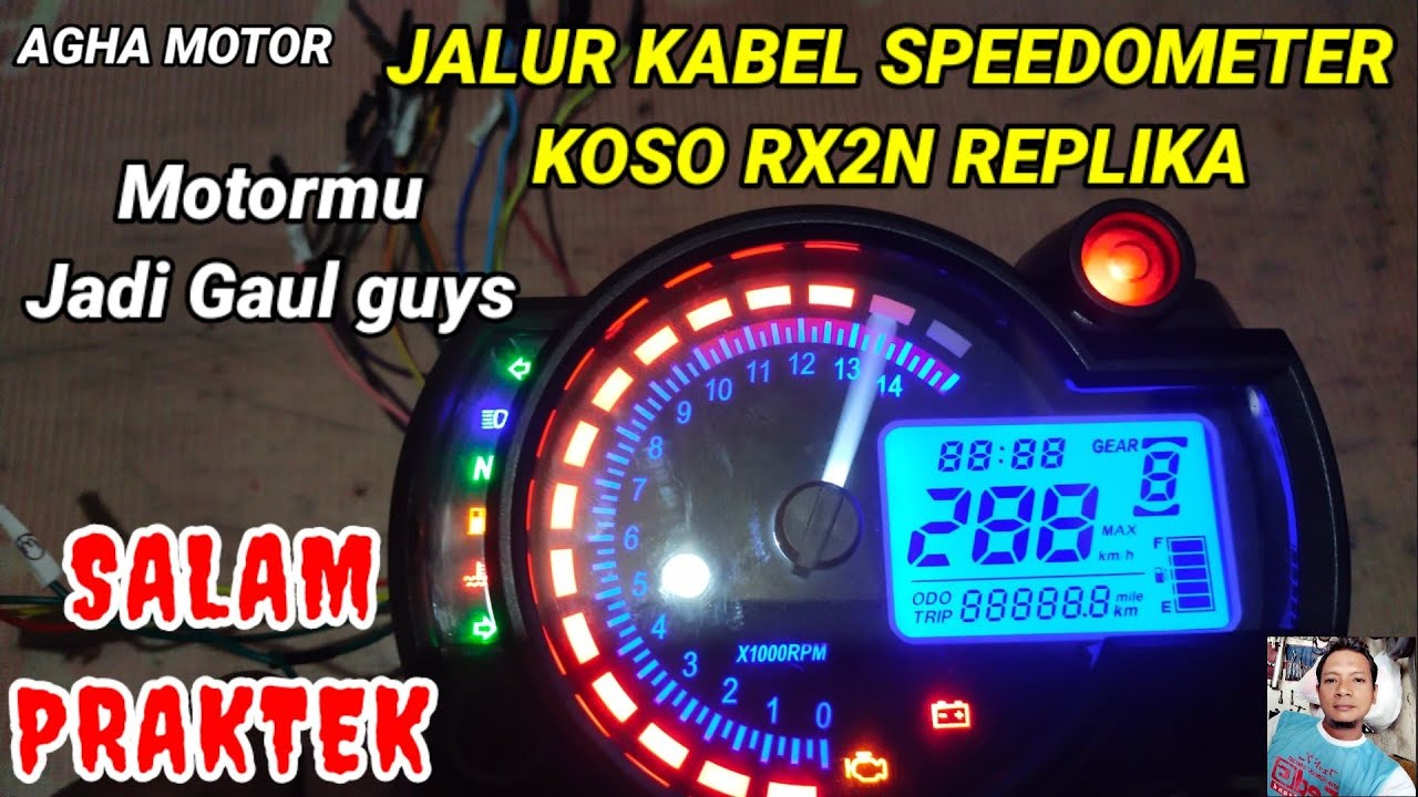 jalur kabel speedometer koso rx2n replika