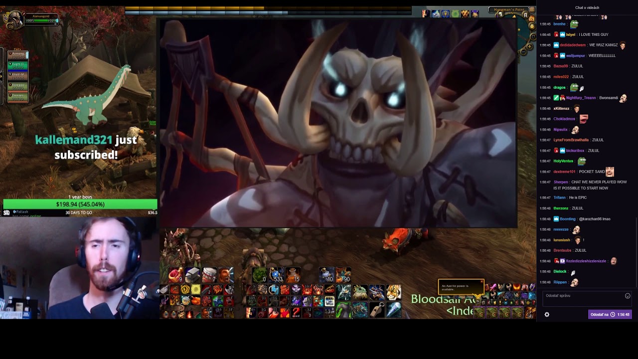 Asmongold react to World of Warcraft : Battle for Azeroth ingame cinematics