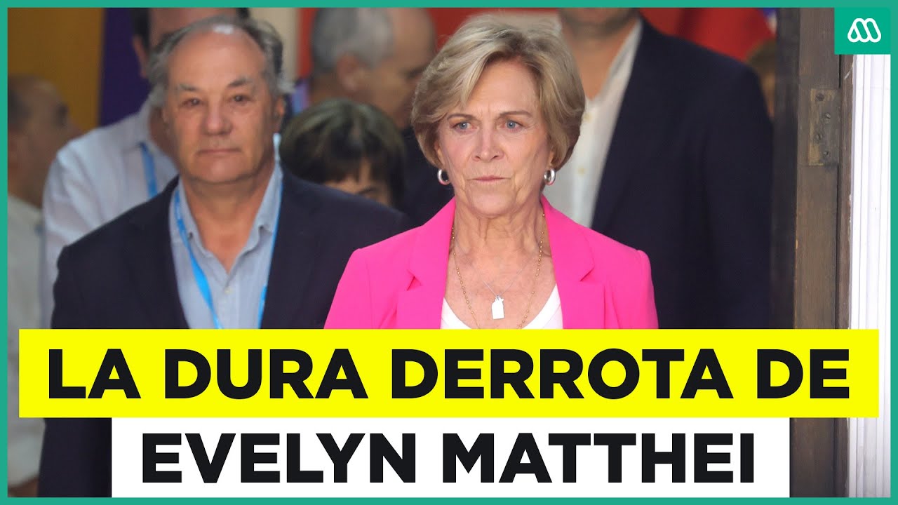 Evelyn Matthei sufre dura derrota en las elecciones: termin&oacute; en quinto lugar con un 12.46% de votos