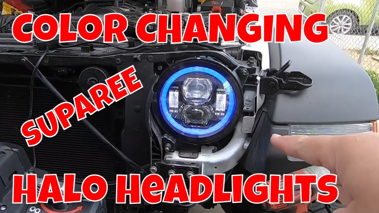 Мой Jeep получил новые 9-дюймовые RGB-фары SUPAREE Halo и выглядит великолепно