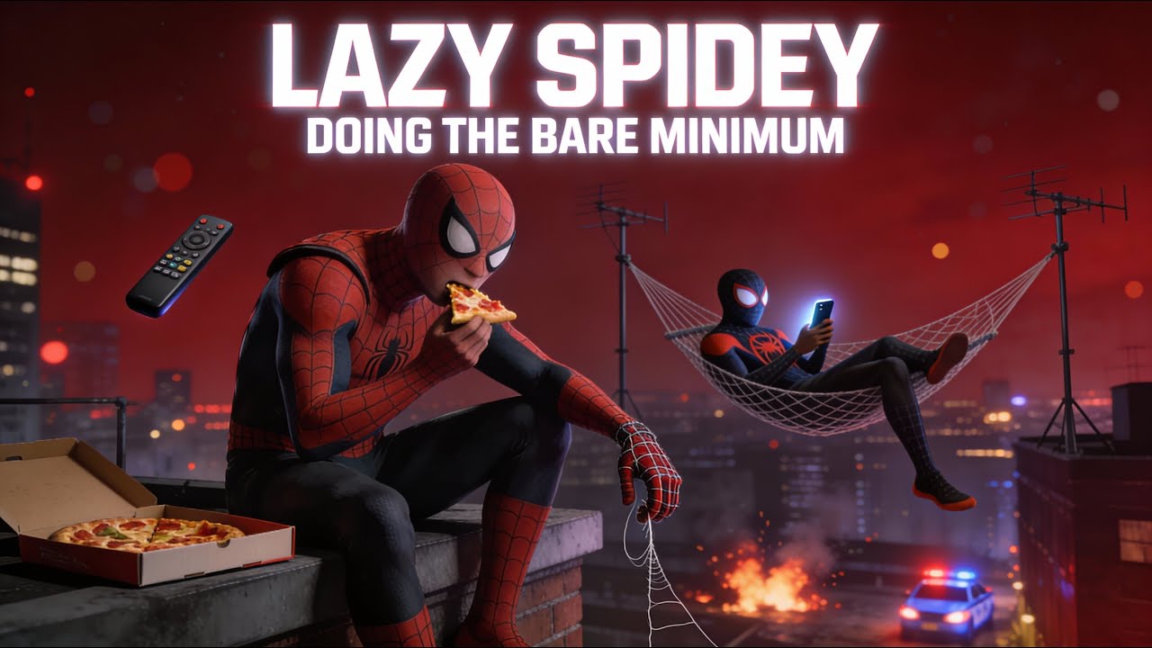 Lazy Spidey Doing the Bare Minimum
